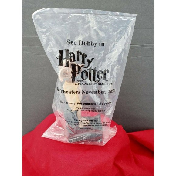 Harry Potter Dobby Bobblehead Movie Theater Promo New Vintage Sealed Chamber - Picture 6 of 8